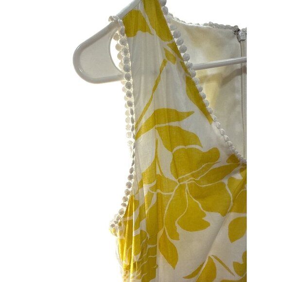 Roz & Ali V-Neck Tiered Ruffles Maxi Floral Tropical Print Dress Size 6, EUC - Picture 3 of 10